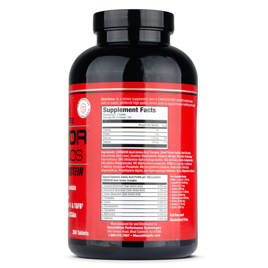 Musclemeds - Carnivor Beef Aminos - Improve muscle recovery - TRUFIT.eu