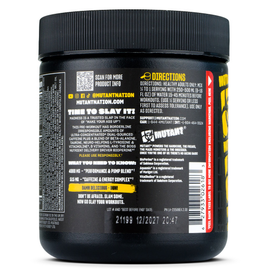 Mutant Madness Pre-Workout Ultra-Concentrated | Protein House - View #10