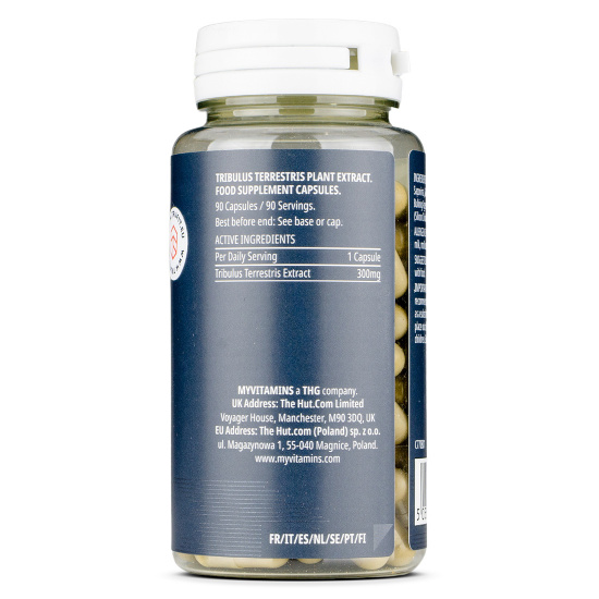 Tribulus Terrestris 1000mg – 90 Tablets By PL Nutrition – Bodybuilding Supplement