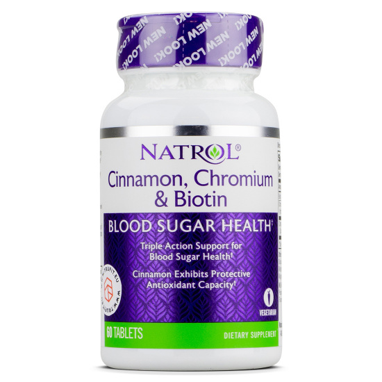 NATROL - Cinnamon Biotin Chromium