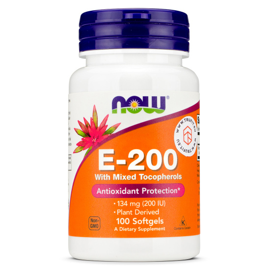 Now Foods - Vitamin E-200 IU With Mixed Tocopherols