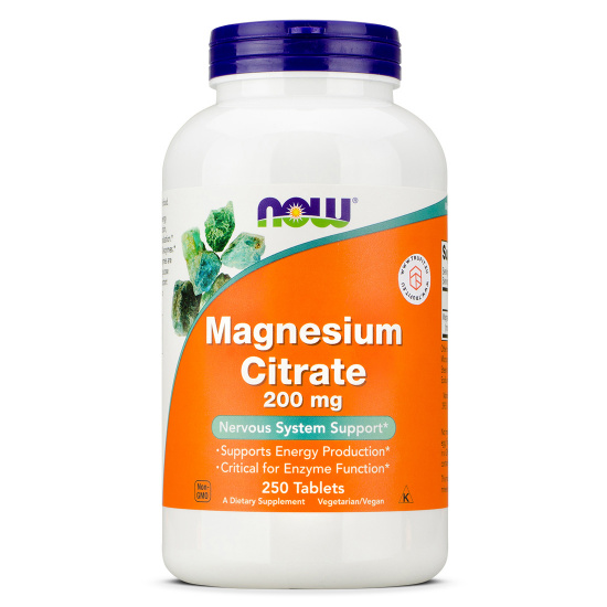 Now Foods - Magnesium Citrate 200 mg Tablets