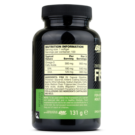 Optimum Nutrition - Enteric Coated Fish Oil - Support